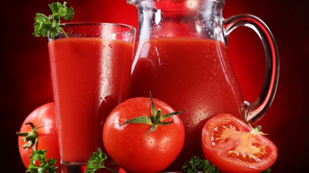 При панкреатите вне обострения полезен свежевыжатый томатный сок
